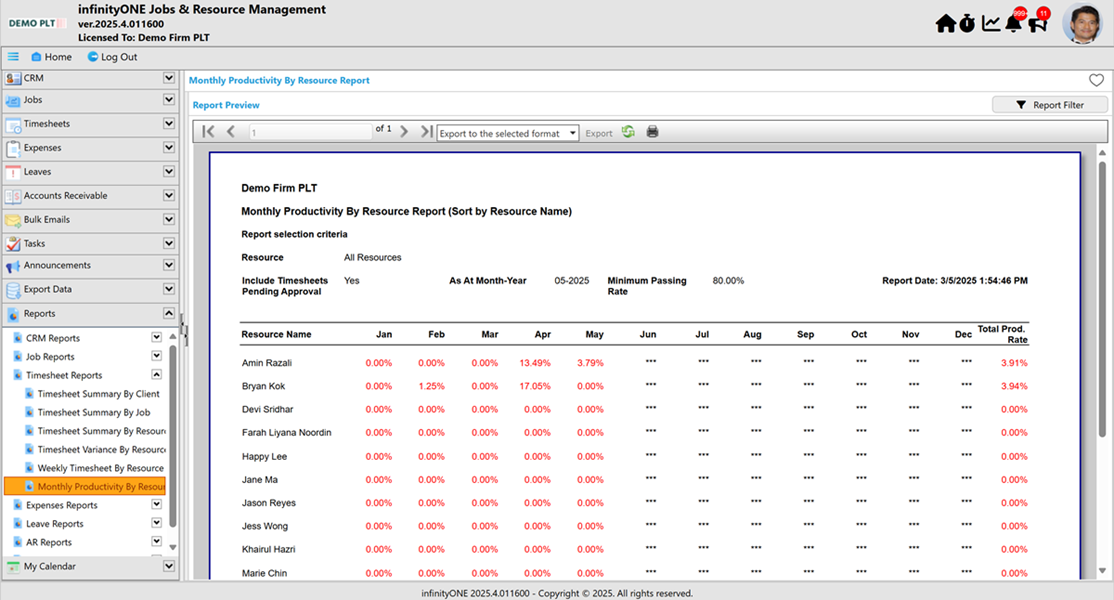 Timesheets Screenshot 3
